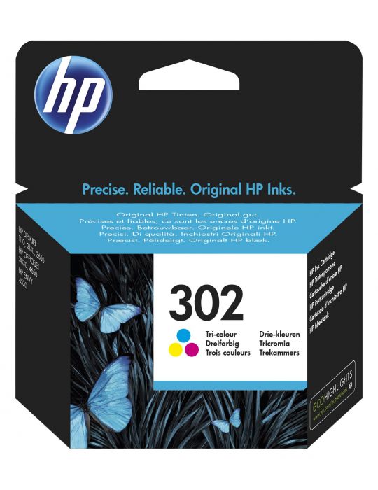 HP Cartuş de cerneală original 302 Tricolor