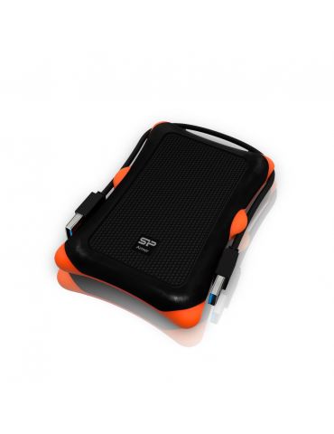 Silicon Power Armor A30 Cutie protecție HDD SSD Negru, Portocală