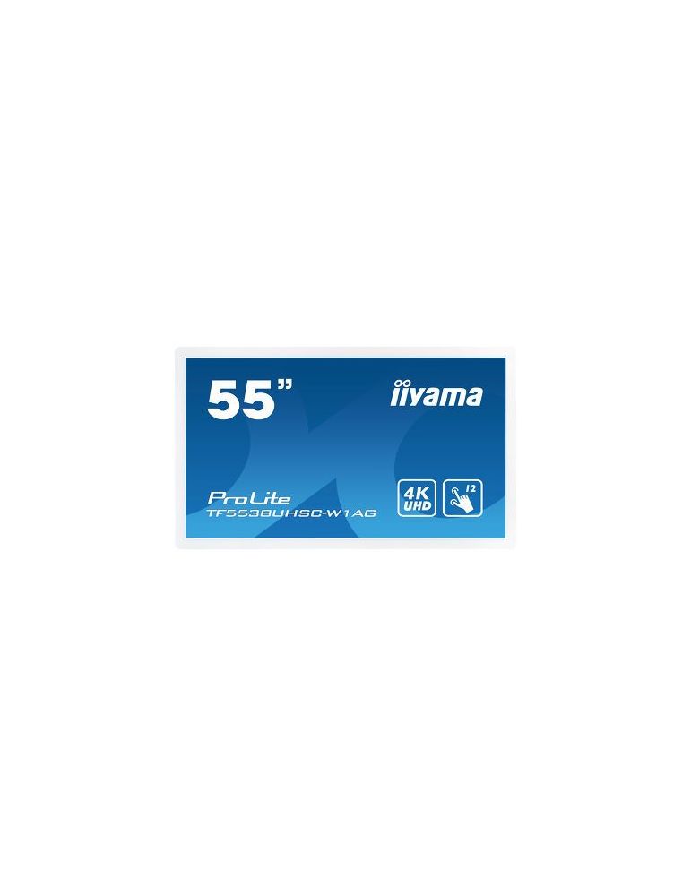 iiyama ProLite TF5538UHSC-W1AG monitoare LCD 139,7 cm (55") 3840 x 2160 Pixel 4K Ultra HD LED Ecran tactil Multi-gestual Alb