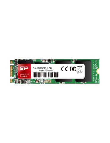 Silicon Power M.2 2280 A55 Half-slim 256 Giga Bites ATA III Serial SLC