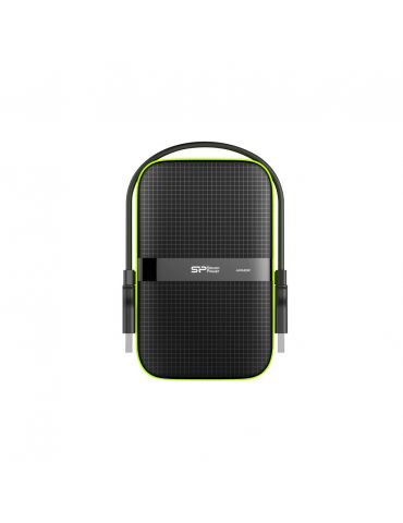 Silicon Power Armor A60 hard-disk-uri externe 5000 Giga Bites Negru, Verde - Tik.ro