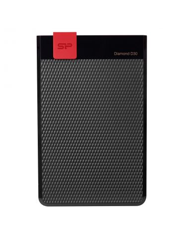 Silicon Power Diamond D30 hard-disk-uri externe 1000 Giga Bites Negru, Roşu