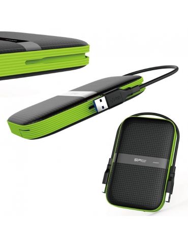 Silicon Power Armor A60 hard-disk-uri externe 2000 Giga Bites Negru