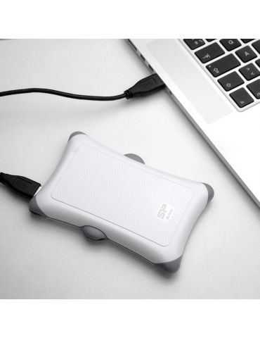 Silicon Power Armor A30 hard-disk-uri externe 1000 Giga Bites Alb