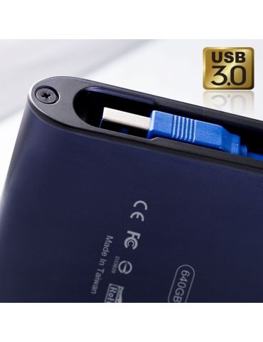 Silicon Power Armor A80 hard-disk-uri externe 2000 Giga Bites Albastru