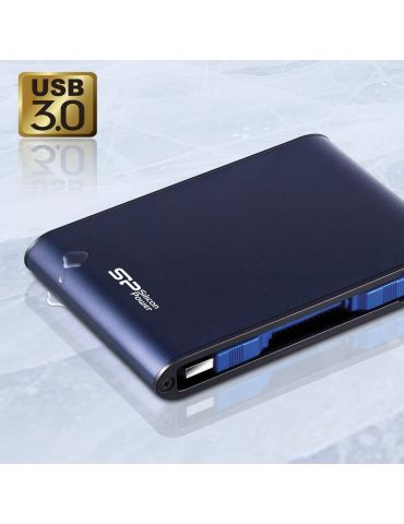 Silicon Power Armor A80 hard-disk-uri externe 2000 Giga Bites Albastru