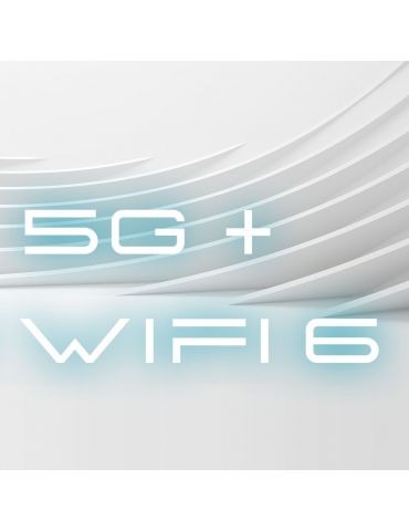 Zyxel NR5101 router wireless Gigabit Ethernet Bandă dublă (2.4 GHz  5 GHz) 5G Alb