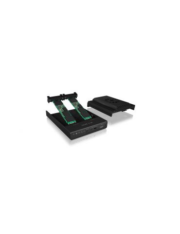 ICY BOX IB-2912MCL-C31 carcasă disc memorie Carcasă SSD Negru M.2