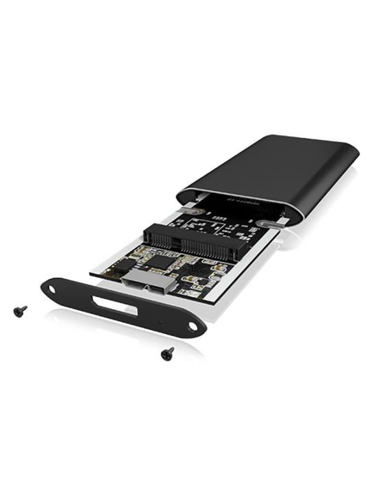 ICY BOX IB-182AMU3 Carcasă SSD Negru 2.5"