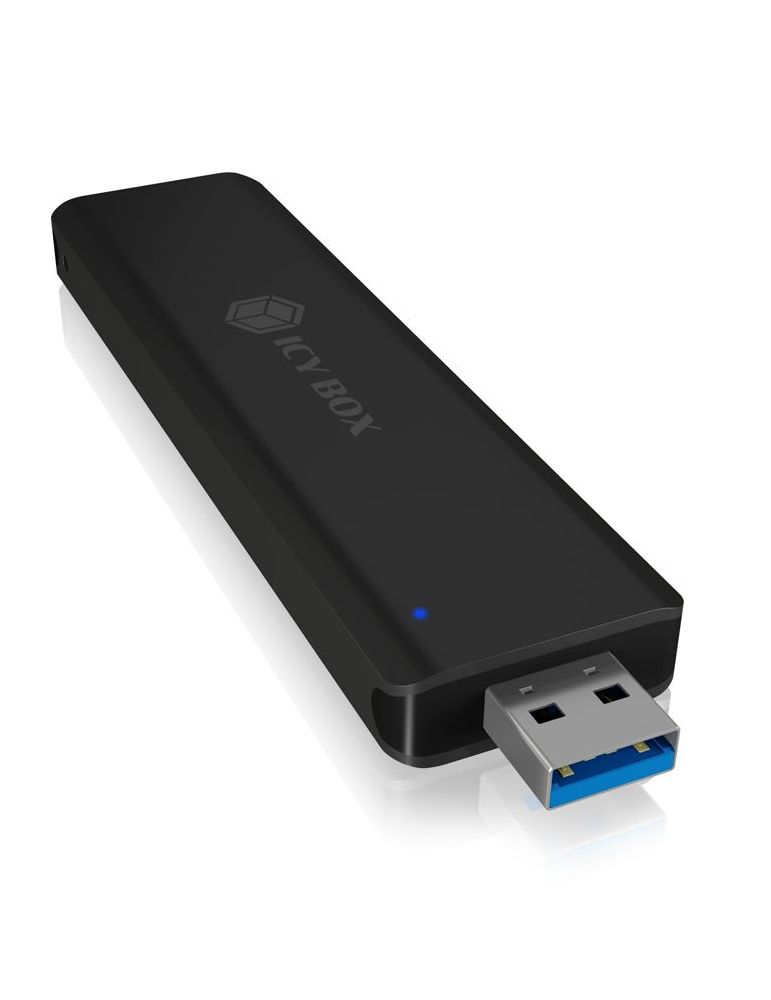 Rack SSD Raidsonic IcyBox Retractabil, SATA3, USB 3.1, M.2, negru