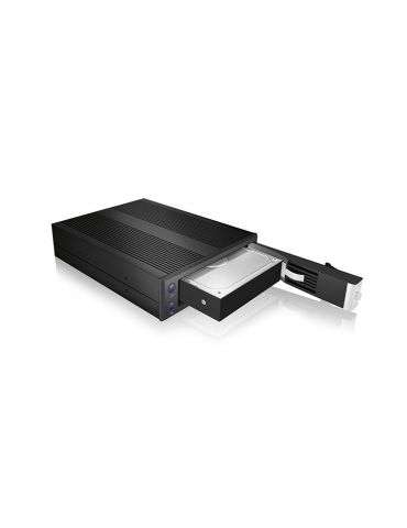 ICY BOX IB-176SSK-B 13,3 cm (5.25") Tavă disc memorie Negru