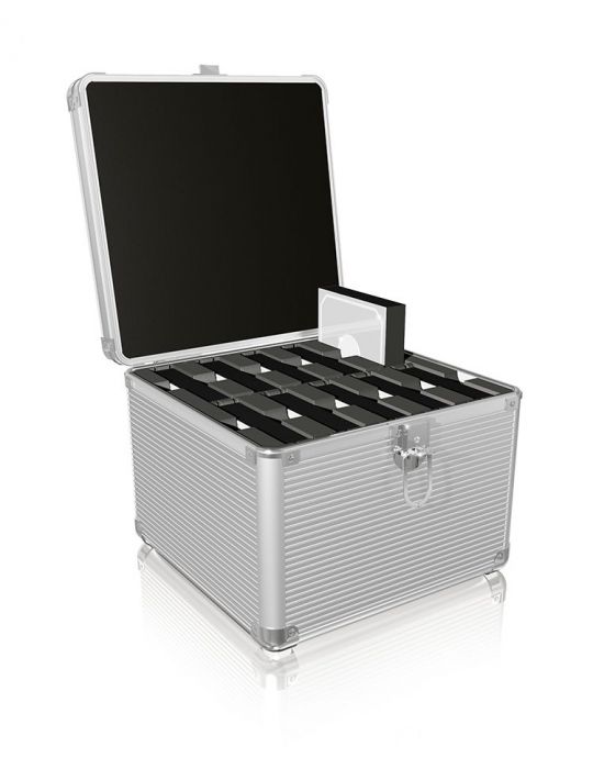 ICY BOX IB-AC628 Valiză Metal, Din material plastic Argint