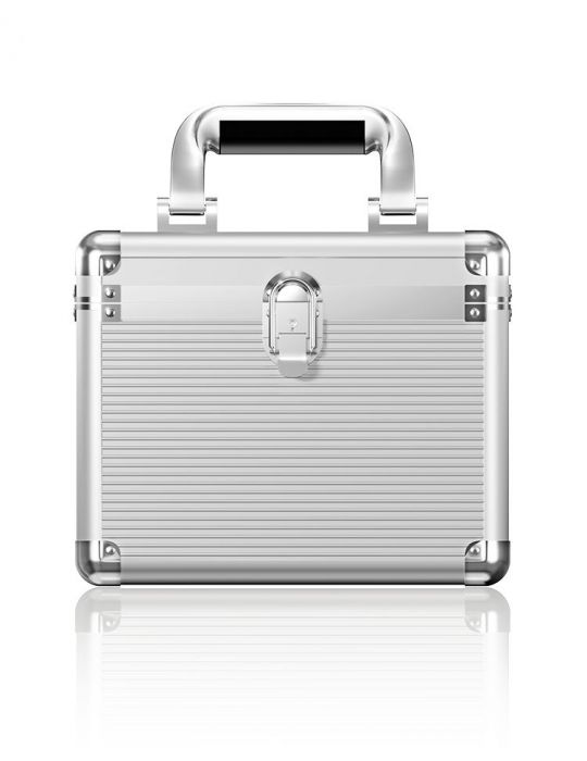 ICY BOX IB-AC628 Valiză Metal, Din material plastic Argint