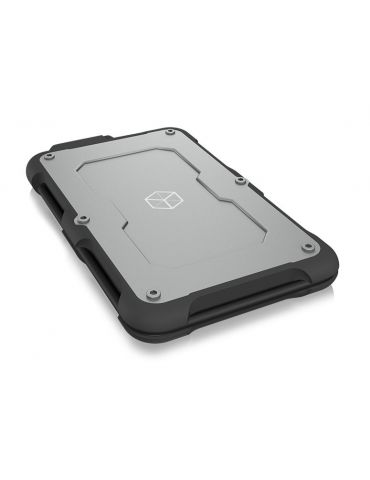 ICY BOX IB-287-C31 Cutie protecție HDD SSD Negru, Argint 2.5"