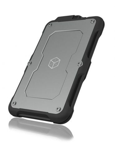 ICY BOX IB-287-C31 Cutie protecție HDD SSD Negru, Argint 2.5"
