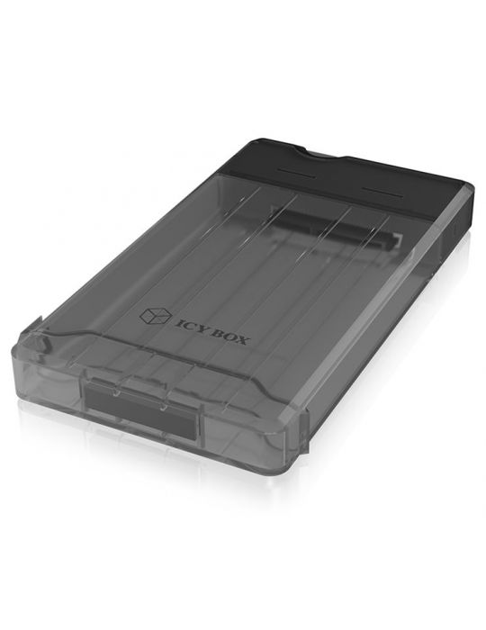 ICY BOX IB-235-U3 carcasă disc memorie Cutie protecție HDD SSD Negru 2.5"