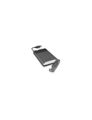 ICY BOX IB-235-U3 carcasă disc memorie Cutie protecție HDD SSD Negru 2.5"