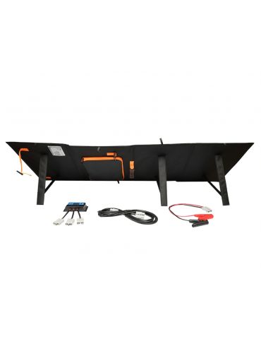 Panou solar 150W fotovoltaic monocristalin, pliabil tip valiza, cablu si conectori Breckner Germany - 2