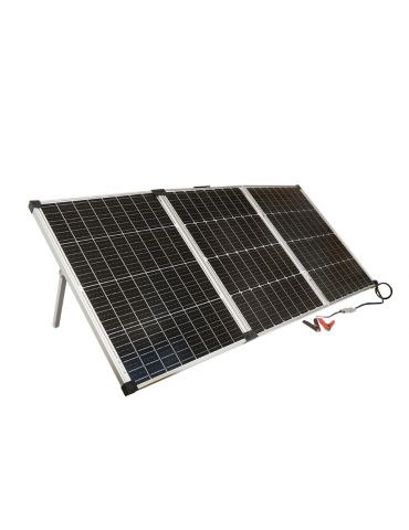 Panou solar 240W portabil fotovoltaic monocristalin tip valiza cu cablu de conectare si regulator tensiune 12/24V 20Ah 2 USB-uri - Tik.ro