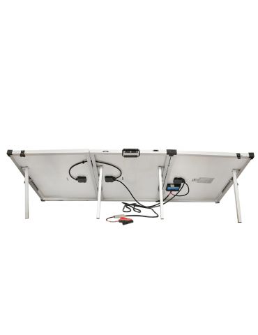 Panou solar 240W portabil fotovoltaic monocristalin tip valiza cu cablu de conectare si regulator tensiune 12/24V 20Ah 2 USB-uri