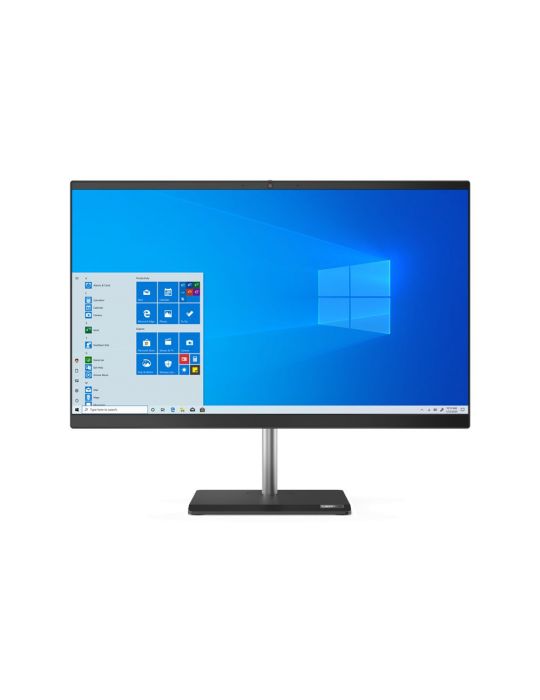 Desktop lenovo all-in-one cpu i5-10400t monitor 23.8 inch intel uhd graphics 630 memorie 8 gb ssd 256 gb unitate optica tastatur