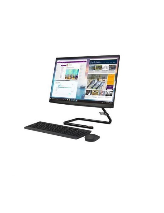 Desktop lenovo all-in-one cpu i3-9100t monitor 21.5 inch intel uhd graphics 630 memorie 4 gb hdd 1 tb ssd 128 gb unitate optica 