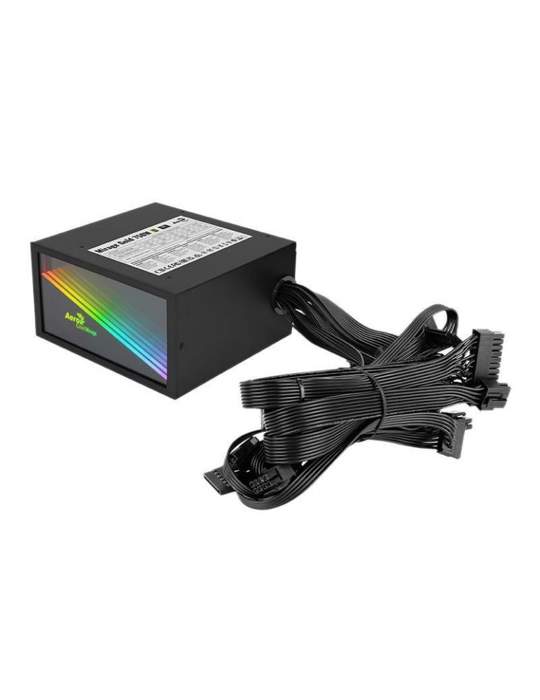 Sursa full modulara Aerocool Mirage Gold, 750W, Neagra, Iluminare aRGB