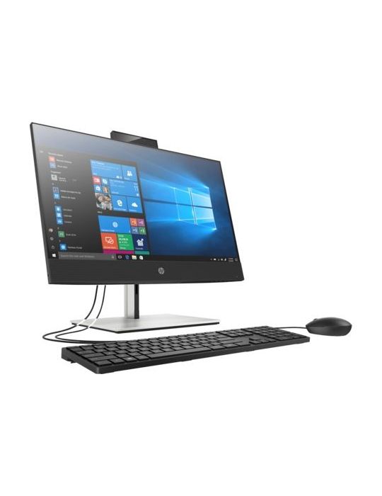 Desktop hp all-in-one cpu i5-10500t monitor 23.8 inch intel uhd graphics 630 memorie 8 gb ssd 512 gb tastatura windows 10 pro 1c
