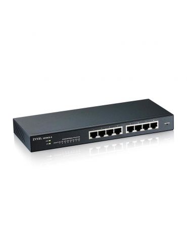 Zyxel GS1900-8 Gestionate L2 Gigabit Ethernet (10 100 1000) Negru