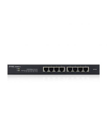 Zyxel GS1900-8 Gestionate L2 Gigabit Ethernet (10 100 1000) Negru