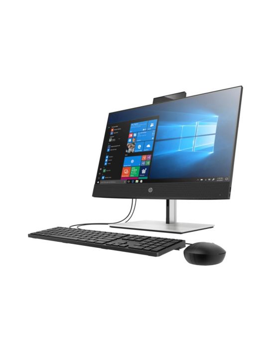 Desktop hp all-in-one cpu i5-10500t monitor 23.8 inch intel uhd graphics 630 memorie 8 gb ssd 256 gb unitate optica windows 10 p