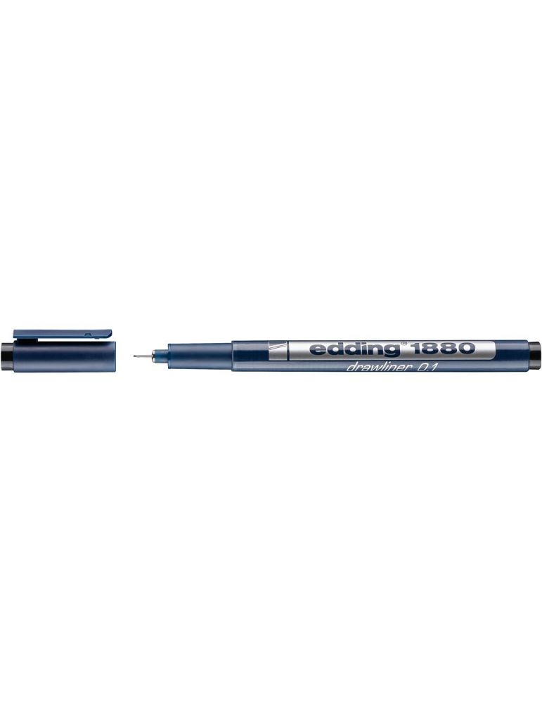 Liner edding 1880 desen tehnic varf 0.1 mm negru