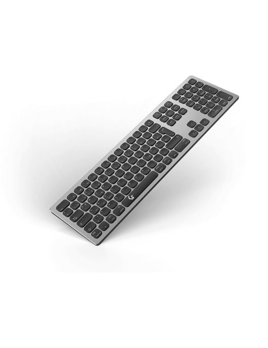 KeySonic KSK-8023BTRF tastaturi Bluetooth QWERTZ Germană Antracit, Negru