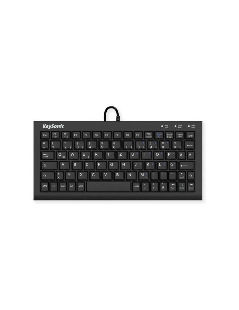KeySonic ACK-3401U tastaturi USB QWERTZ Germană Negru