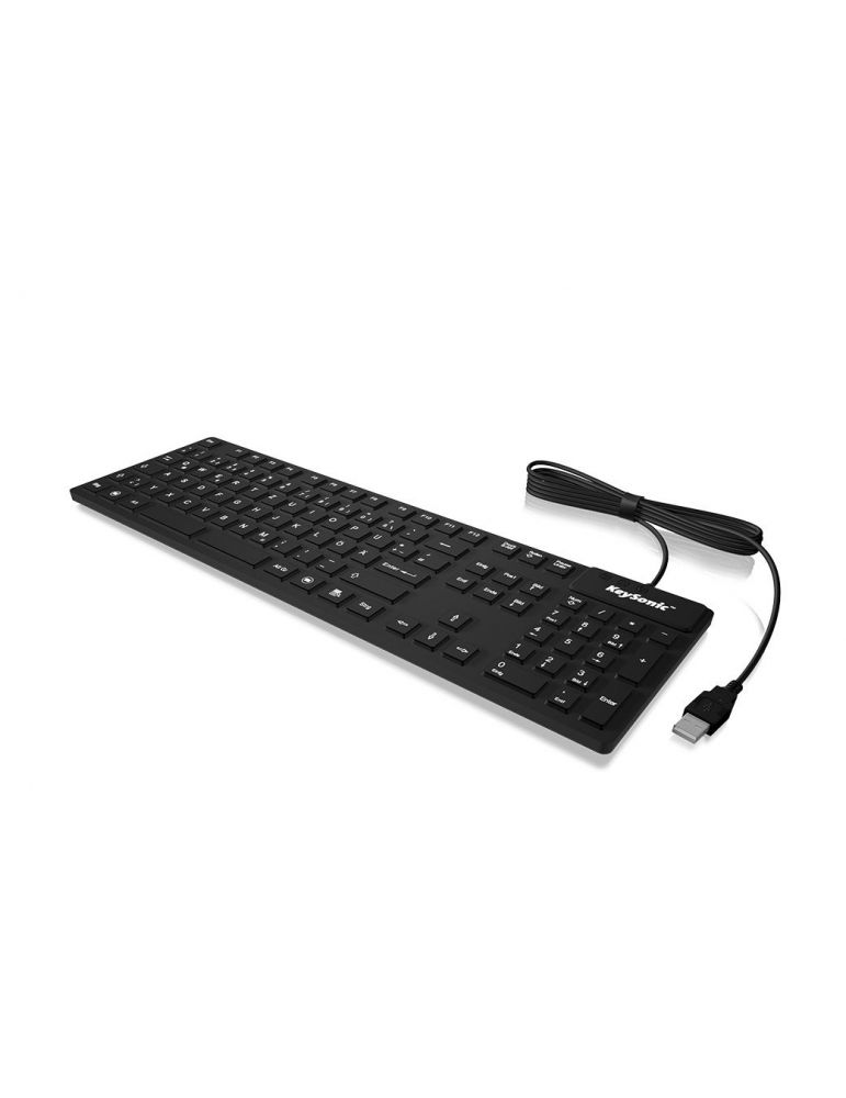KeySonic KSK-8030IN tastaturi USB AZERTY Franţuzesc Negru