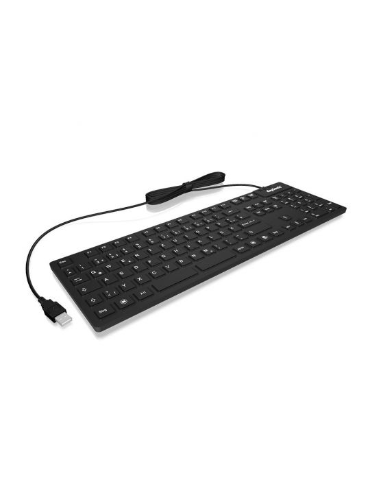KeySonic KSK-8030IN tastaturi USB QWERTY Engleză SUA Negru