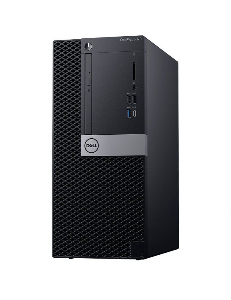Desktop dell mini tower cpu i7 9700 intel uhd graphics 630 memorie 8 gb ssd 256 gb unitate optica tastatura linux n011o5070mt_u