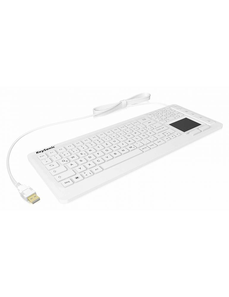KeySonic KSK-6231INEL tastaturi USB QWERTZ Germană Alb