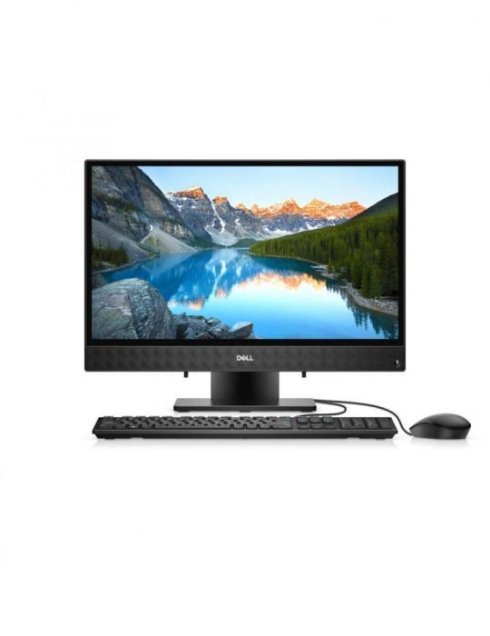 Desktop dell all-in-one cpu i3-10100t monitor 21.5 inch intel uhd graphics 630 memorie 8 gb ssd 256 gb unitate optica tastatura 