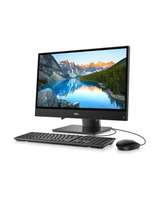 Desktop dell all-in-one cpu i3-10100t monitor 21.5 inch intel uhd graphics 630 memorie 8 gb ssd 256 gb unitate optica tastatura 