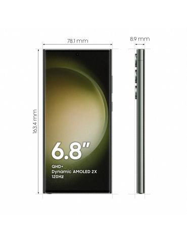 Samsung Galaxy S23 Ultra SM-S918B 17,3 cm (6.8") SIM triplu Android 13 5G USB tip-C 12 Giga Bites 512 Giga Bites 5000 mAh Verde