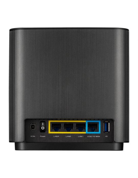 ASUS ZenWiFi AX XT8 (B-2-PK) router wireless Gigabit Ethernet Tri-band (2.4 GHz   5 GHz   5 GHz) 4G Negru