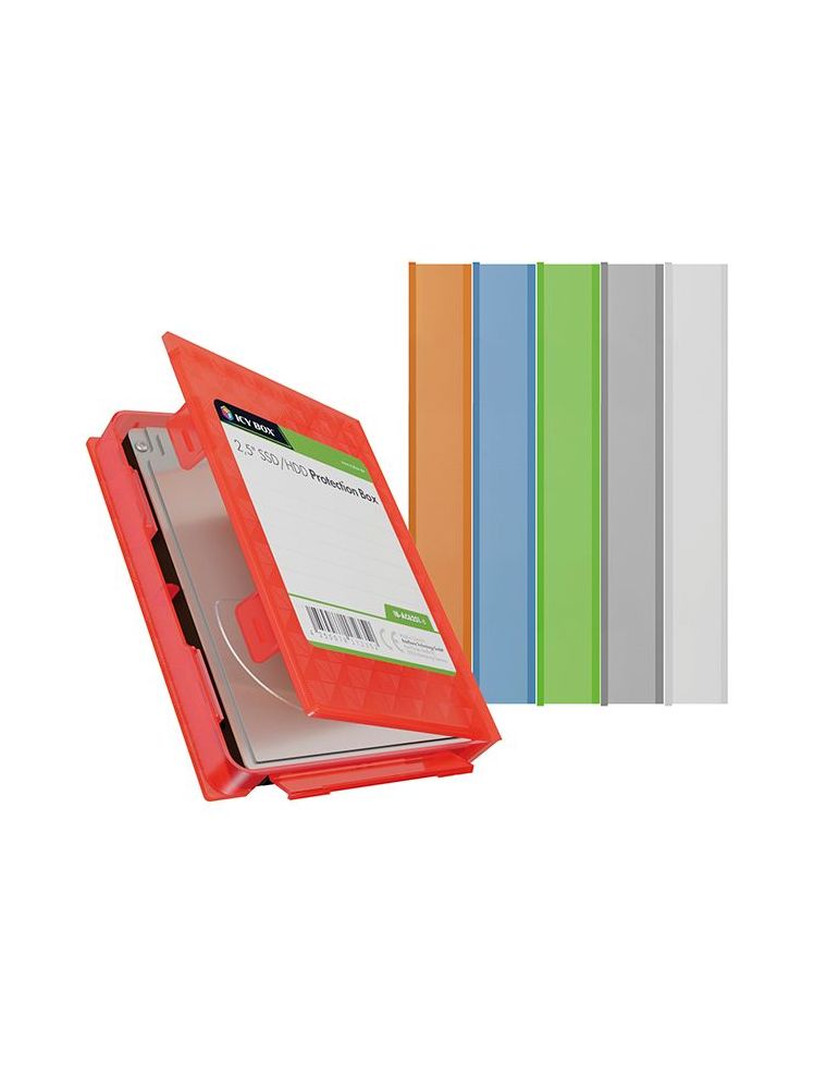 ICY BOX IB-AC6251-6 Tip copertă Din material plastic Albastru, Verde, Gri, Portocală, Roşu, Alb