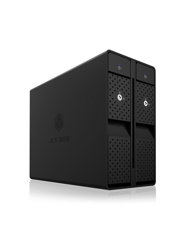 ICY BOX IB-RD3802-C31 Carcasă HDD Negru 3.5"