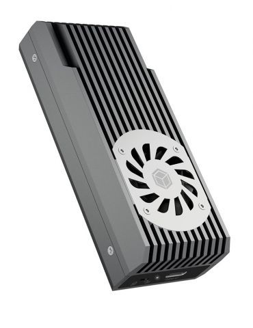 ICY BOX IB-1922MF-C32 Carcasă SSD Antracit, Negru M.2