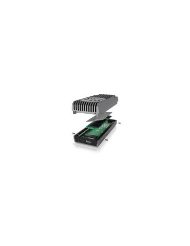 ICY BOX IB-1922MF-C32 Carcasă SSD Antracit, Negru M.2