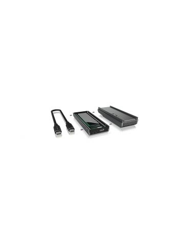 ICY BOX IB-1922MF-C32 Carcasă SSD Antracit, Negru M.2