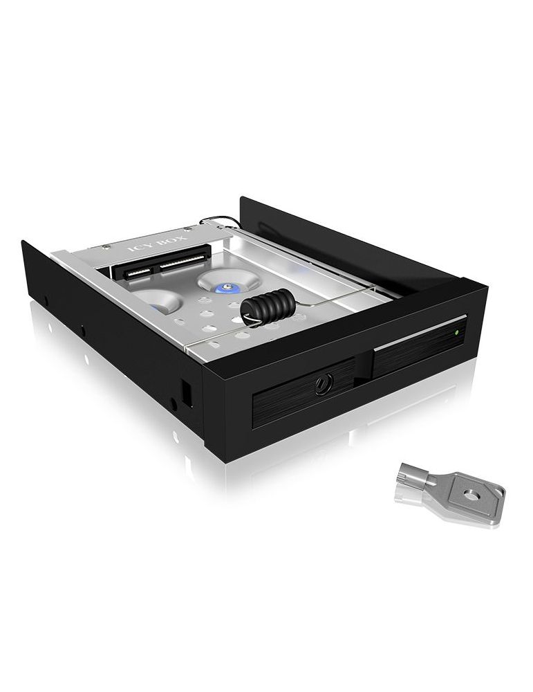 ICY BOX IB-2217ASTS 8,89 cm (3.5") Tavă disc memorie Negru