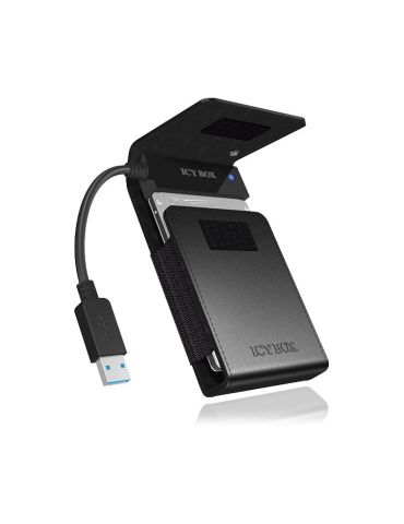 RaidSonic IB-AC6031-U3 carcasă disc memorie Cutie protecție HDD SSD Negru 2.5"