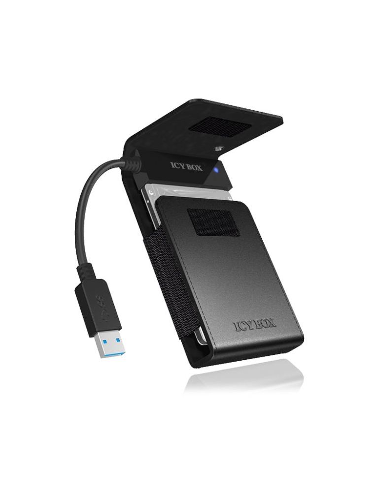 RaidSonic IB-AC6031-U3 carcasă disc memorie Cutie protecție HDD/SSD Negru 2.5"
